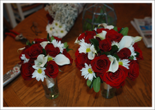 Red rose centerpiece